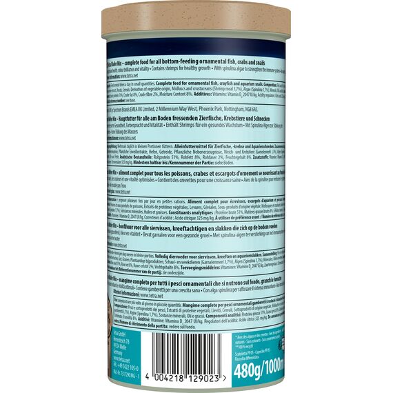 Tetra Wafer Mix - Fischfutter für alle Bodenfische (z.B. Welse) und Krebse, für gesundes Wachstum und eine bessere Widerstandskraft, 1 L