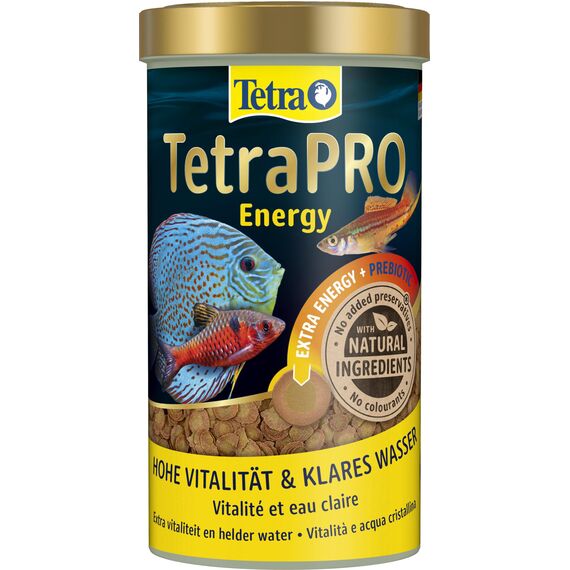 Tetra Pro Energy Multi-Crisps - Premium Fischfutter mit Energiekonzentrat für gesteigerte Vitalität, 500 ml Dose