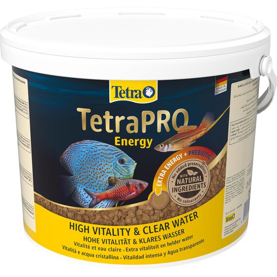 Tetra Pro Energy Multi-Crisps - Premium Fischfutter mit Energiekonzentrat für gesteigerte Vitalität, 10 L Eimer