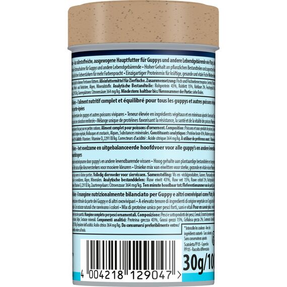 Tetra Guppy Mini Flakes - Fischfutter für alle Guppys, feines Flockenfutter für eine ausgewogene und nährstoffreiche Ernährung, 100 ml Dose (Packung mit 2)