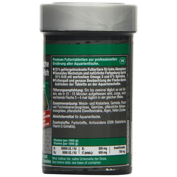 JBL Tabis 40600 Premium Alleinfutter für Saugwelse, Futtertabletten 100 ml