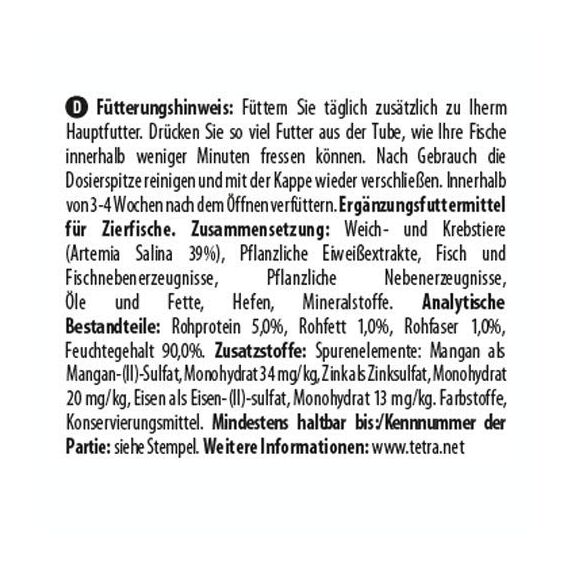 Tetra Freshdelica Salzgarnelen Aquariophilia Futter, XL-Granules 10 L, 80 g (2er Pack)
