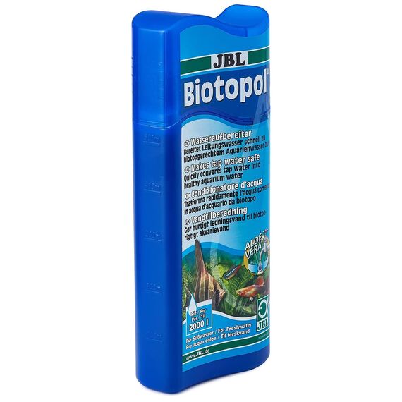 JBL Wasseraufbereiter für Süßwasser Aquarien, 500 ml, Biotopol 23003 (Packung mit 2)