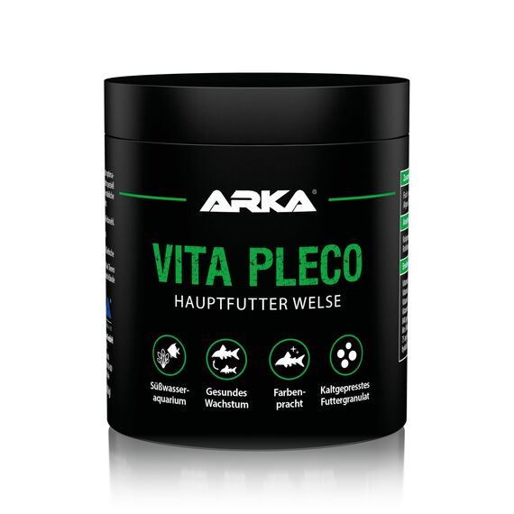 Welsfutter 5000 ml / 1,8 kg – kaltgepresstes Premium Softgranulat für Saugwelse & Bodenfische – sinkend, formstabil & hochverdaulich – ARKA Vita Pleco