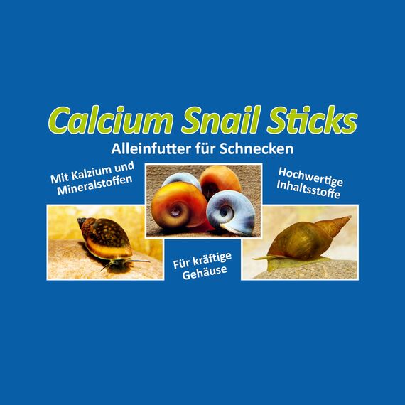 Calcium Snail Sticks - Futtersticks für Schnecken als Alleinfutter mit Kalzium und Vitaminen für kräftige Schneckenhäuser