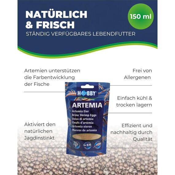 Hobby Artemia-Eier für Aquarien, 150 ml