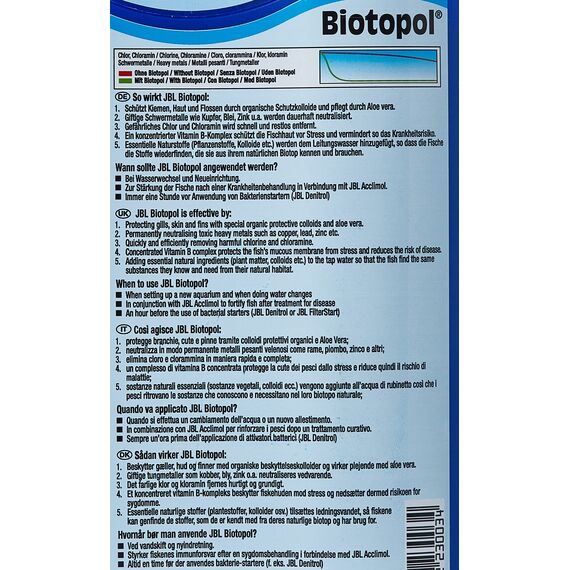 JBL Wasseraufbereiter für Süßwasser Aquarien, 500 ml, Biotopol 23003 (Packung mit 2)
