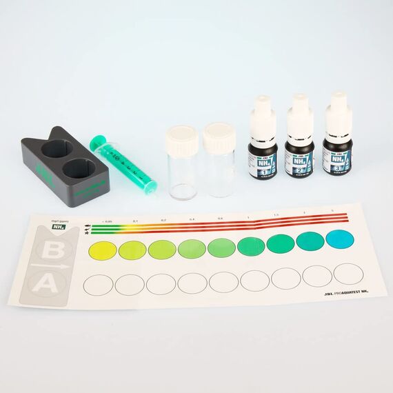 JBL Wassertest-Set, Für Süß-/Meerwasser-Aquarien und Teiche, ProAquaTest NH4 Ammonium