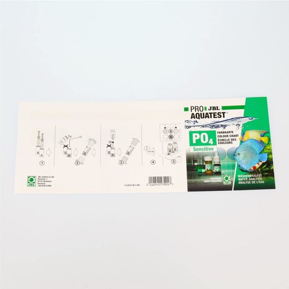 JBL ProAquaTest PO4 Phosphat Sensitiv, Wassertest-Set, Für Süß-/Meerwasser-Aquarien und Teiche