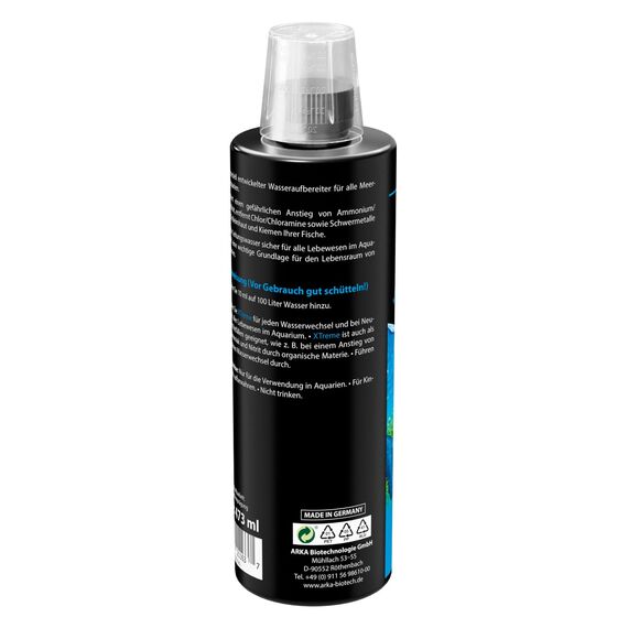 Wasseraufbereiter Aquarium 437 ml – für Süß- & Meerwasser – neutralisiert Chlor, Nitrit, Ammoniak & Schwermetalle – schützt Fische, Garnelen & Pflanzen – ARKA Xtreme