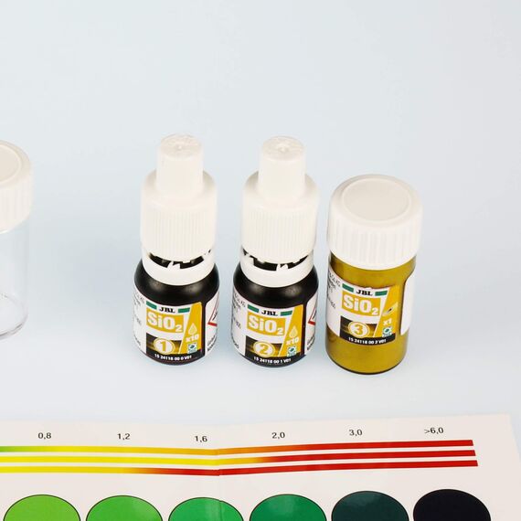 JBL Wassertest-Nachfüller, Für Süß-/Meerwasser-Aquarien, ProAquaTest SiO2 Silikat Refill, 3 Stück
