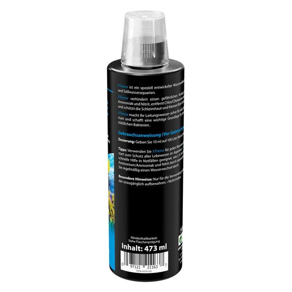 Wasseraufbereiter Aquarium 437 ml – für Süß- & Meerwasser – neutralisiert Chlor, Nitrit, Ammoniak & Schwermetalle – schützt Fische, Garnelen & Pflanzen – ARKA Xtreme