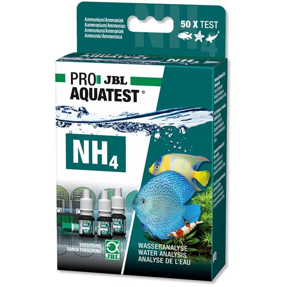 JBL Wassertest-Set, Für Süß-/Meerwasser-Aquarien und Teiche, ProAquaTest NH4 Ammonium