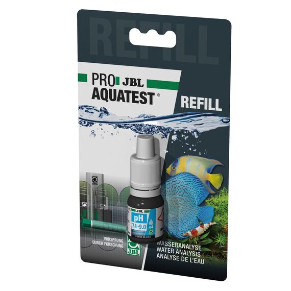 JBL Wassertest-Nachfüller, Für Teiche, Süß-/Meerwasser-Aquarien, ProAquaTest pH 7.4-9.0 Refill, 1 Stück