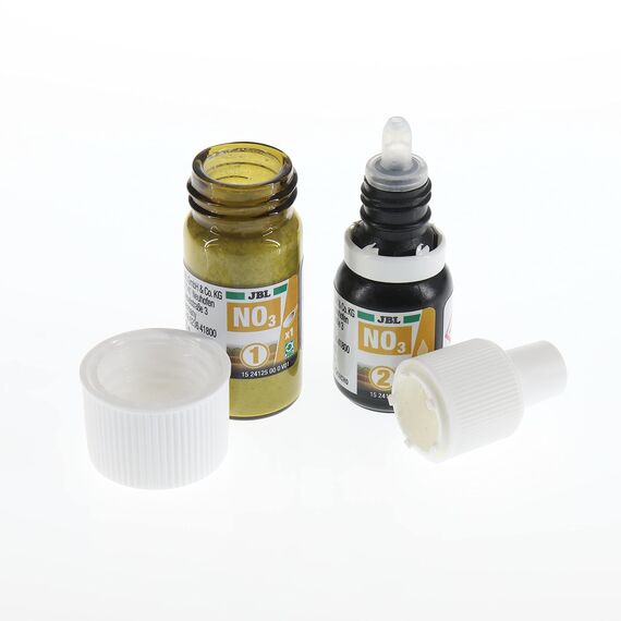 JBL Wassertest-Nachfüller, Für Süß-/Meerwasser-Aquarien und Teiche, ProAquaTest NO3 Nitrat Refill, 2 Stück