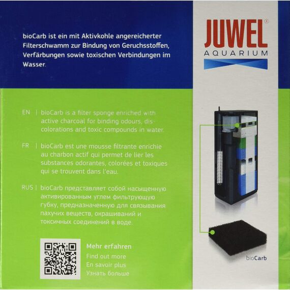 Juwel Aquarium - bioCarb L (Standard) - Aktivkohleschwamm (Packung mit 2)