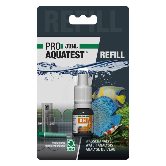 JBL Wassertest-Nachfüller, Für Süß-/Meerwasser-Aquarien und Teiche, ProAquaTest KH Karbonathärte Refill, 1 Stück