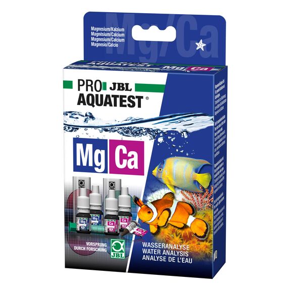 : JBL Wassertest-Set, Für Meerwasser-Aquarien, ProAquaTest Mg-Ca Magnesium-Calcium, 6x10ml, 1x2g (1er Pack)