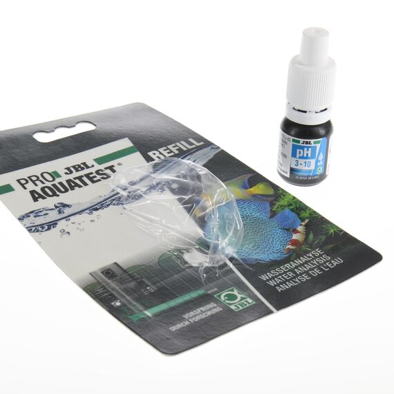 JBL Wassertest-Nachfüller, Für Teiche und Süß-/Meerwasser-Aquarien, ProAquaTest pH 3.0 -10.0 Refill, 1 Stück