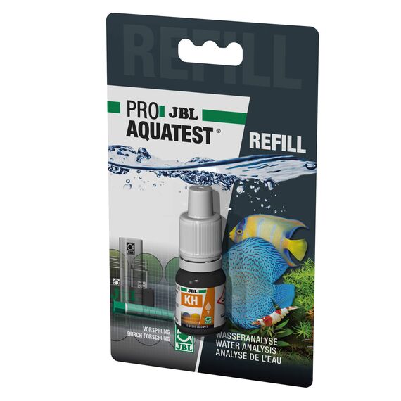 JBL Wassertest-Nachfüller, Für Süß-/Meerwasser-Aquarien und Teiche, ProAquaTest KH Karbonathärte Refill, 1 Stück