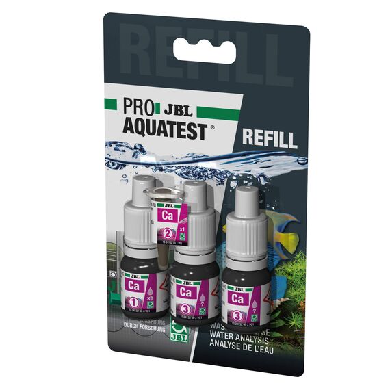 JBL Wassertest-Nachfüller, Für Meerwasser-Aquarien, ProAquaTest Ca Calcium Refill, 3 Stück