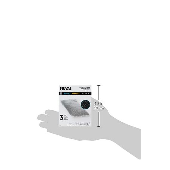 Fluval Aktivkohle Filtereinsatz, geeignet für Flex 34 L, 57 L und 123 L sowie die Spec 1, 3 und 5 Aquarien