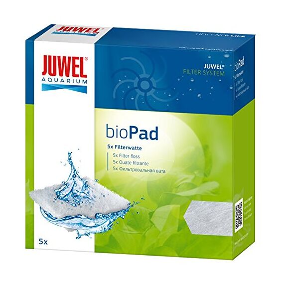 Juwel Aquarium 88099 BioPad Filterwatte, L (Standard), Weiß, 5 Stück (2er Pack)