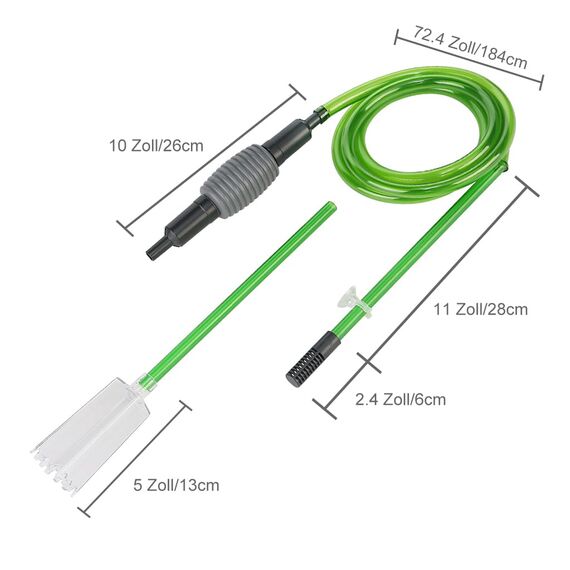 boxtech Aquarium Reiniger, Aquarium Wasserwechsel, Aquarium-Reinigung Sand Filter Fisch Tank Kiesfilter Einstellbare Durchflussregelung für Wasserwechsel (Packung mit 2)