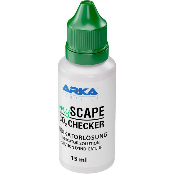 CO2 Dauertest Aquarium – Glas Dropchecker inkl. 15 ml Indikatorlösung – präzise CO2 Überwachung mit Farbanzeige für Aquascaping & Pflanzenaquarien – ARKA mySCAPE