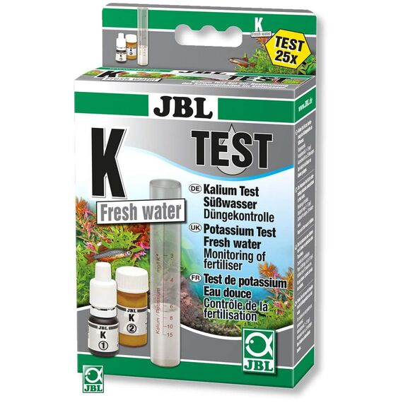JBL 2541100 Schnelltest zur Bestimmung, Kaliumgehalts in Süßwasser Aquarien, K Kalium Test-Set