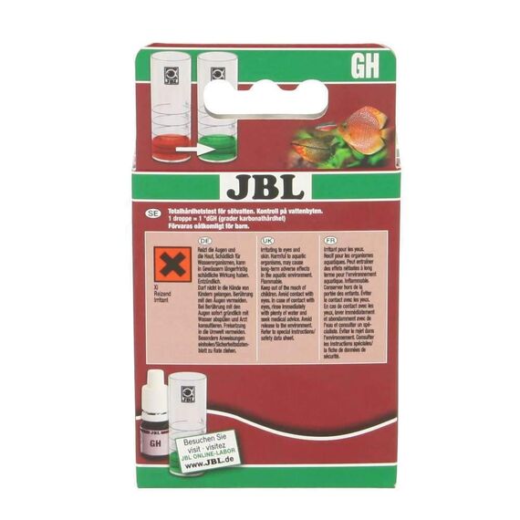 JBL Schnelltest zur Bestimmung der Gesamthärte in Süßwasser Aquarien, GH Test, 25350