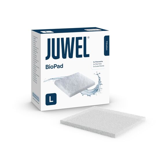 Juwel Aquarium 88099 BioPad Filterwatte, L (Standard), Weiß, 5 Stück (1er Pack)