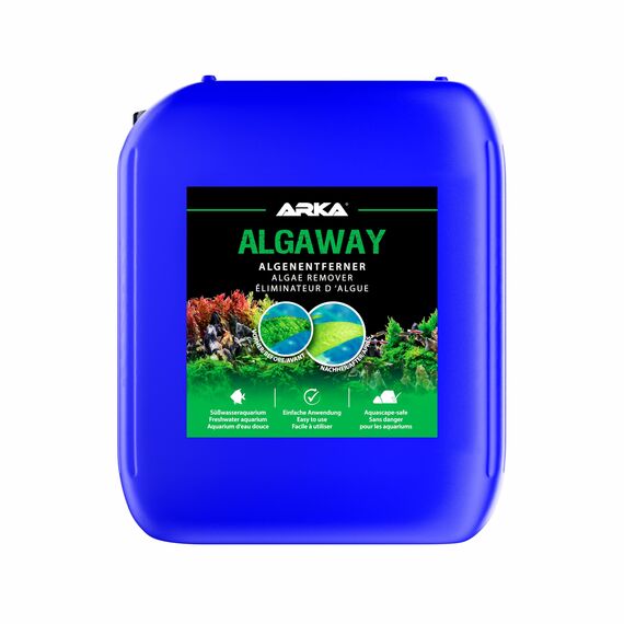 Algen Entferner Aquarium 5000 ml – gegen Faden-, Grün- & Punktalgen – kupferfrei & pflanzensicher – verhindert Neubildung – Vorratsgröße für klares Wasser – ARKA Algaway