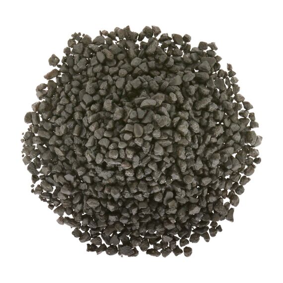 Dehner Aqua Aquarienkies | Farbkies schwarz für das Aquarium | feiner Aquariumkies | Bodengrund für Aquarien | kantengerundet | Zierkies | Körnung 2 - 4 mm | Bodenkies | Sand | 5 kg,