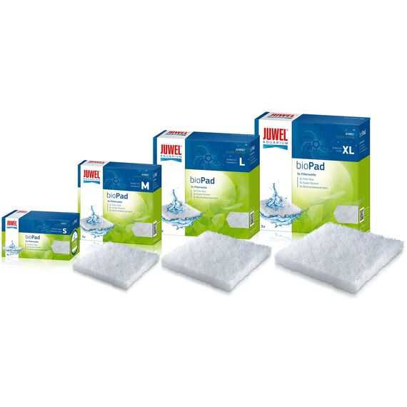 Juwel Aquarium 88099 BioPad Filterwatte, L (Standard), Weiß, 5 Stück (2er Pack)