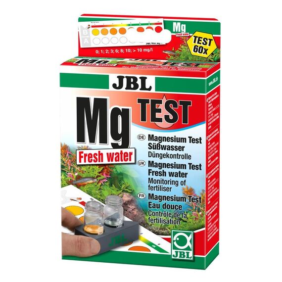 JBL Schnelltest zur Bestimmung des Magnesiumgehalts in Süßwasser Aquarien, Mg Magnesium Test-Set-Süßwasser, 25414