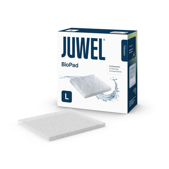Juwel Aquarium 88099 BioPad Filterwatte, L (Standard), Weiß, 5 Stück (1er Pack)