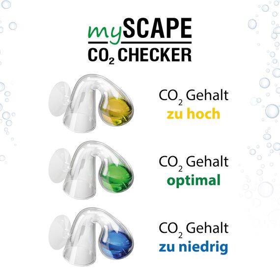 CO2 Dauertest Aquarium – Glas Dropchecker inkl. 15 ml Indikatorlösung – präzise CO2 Überwachung mit Farbanzeige für Aquascaping & Pflanzenaquarien – ARKA mySCAPE