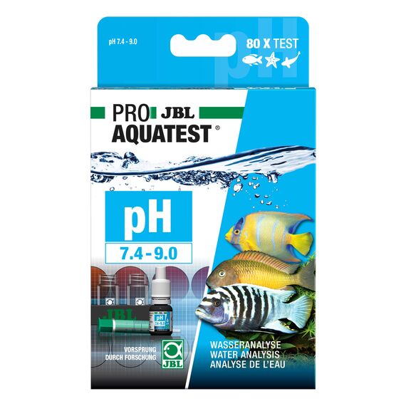 JBL Wassertest-Set, Für Teiche, Süß-/Meerwasser-Aquarien, ProAquaTest pH 7.4-9.0