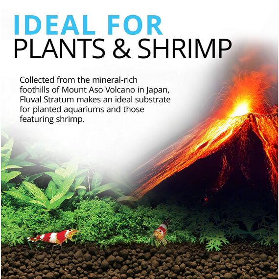 Fluval Plant & Shrimp Stratum Aquarium Pflanzsubstrat, 4 kg