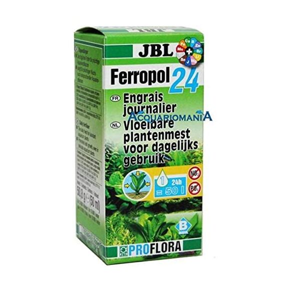JBL Ferropol 24 20181, Tages-Pflanzendünger für Süßwasser-Aquarien, 50 ml