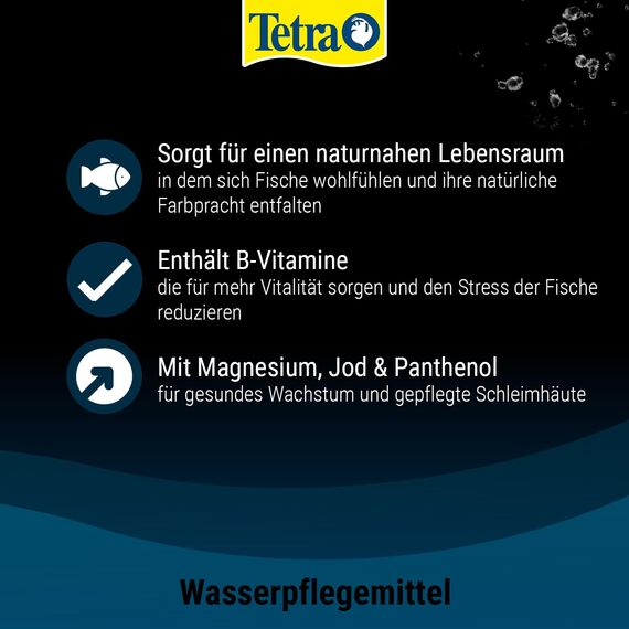 Tetra Vital - fördert Vitalität, Wohlbefinden und Farbpracht bei Fischen, ergänzt lebenswichtige Vitamine und Mineralstoffe, 250 ml Flasche