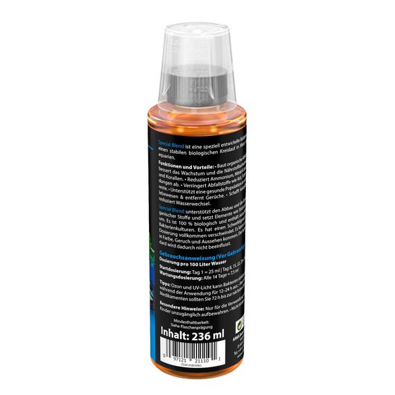 Reinigungsbakterien Aquarium 236 ml – für klares Wasser, weniger Geruch und stabile Wasserwerte – biologische Bakterienmischung für Süß- & Meerwasser – ARKA Special Blend