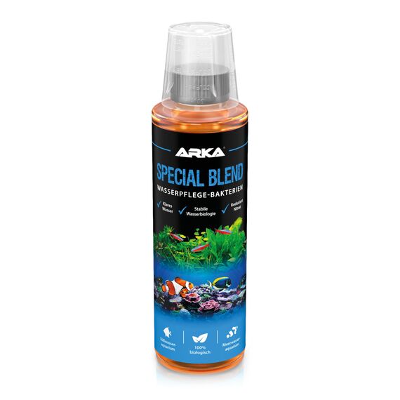 Reinigungsbakterien Aquarium 236 ml – für klares Wasser, weniger Geruch und stabile Wasserwerte – biologische Bakterienmischung für Süß- & Meerwasser – ARKA Special Blend