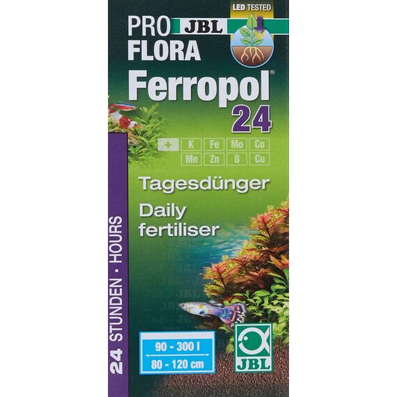 JBL Ferropol 24 20181, Tages-Pflanzendünger für Süßwasser-Aquarien, 50 ml