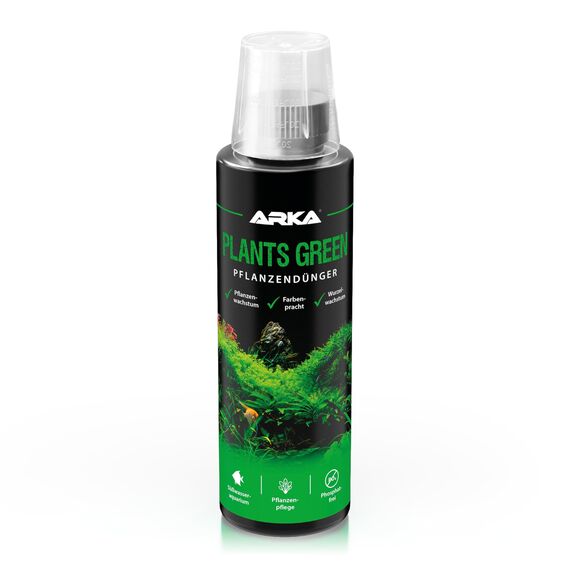 Pflanzendünger Aquarium 236 ml – Flüssigdünger für Wasserpflanzen mit Eisen, Vitaminen & Spurenelementen – fördert kräftige Wurzeln & sattgrüne Blätter – ARKA Plants Green