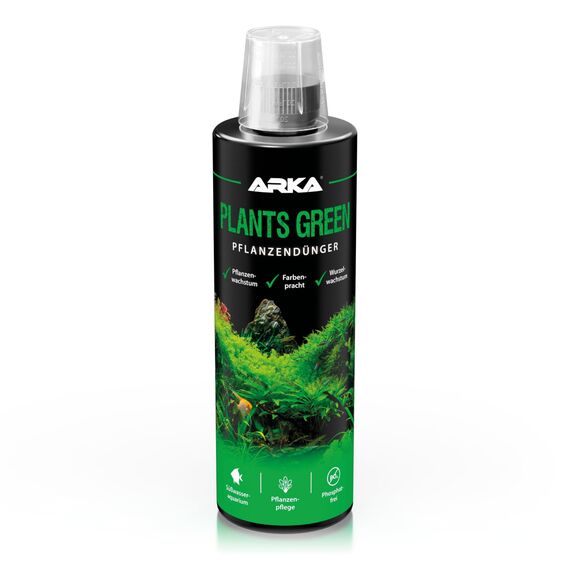 Aquarium Pflanzen Dünger 473 ml – flüssiger Volldünger für Wasserpflanzen – mit Eisen, Vitaminen & Spurenelementen – für kräftige Wurzeln & sattgrünes Wachstum – ARKA Plants Green