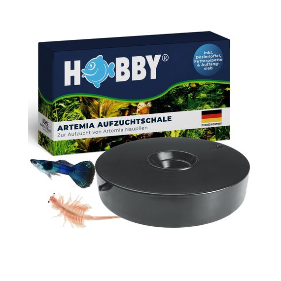 HOBBY Aquaristik Artemia Aufzuchtschale I Mit Sieb, Trennschale und Dosierlöffel I Einfache und flexible Nutzung I Kein Belüfter nötig I Ideal für Anfänger und Profis