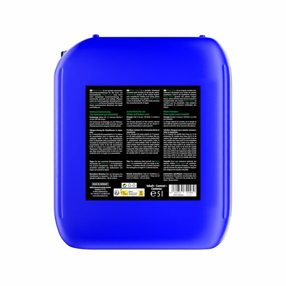 Flüssigdünger Aquarium 5000 ml – Eisen-Dünger für Wasserpflanzen & Aquascaping – mit Vitaminen & Spurenelementen – für sattgrüne Blätter und starke Wurzeln – ARKA Plants Green