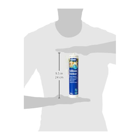 HOBBY Aquaristik Silikonkleber I 310 ml Kartusche I hochelastischer Silikon für Aquarien I alterungs- & witterungsbeständiger Aquarien-Silikon I Aquarienkleber UV- & temperaturresistent I transparent